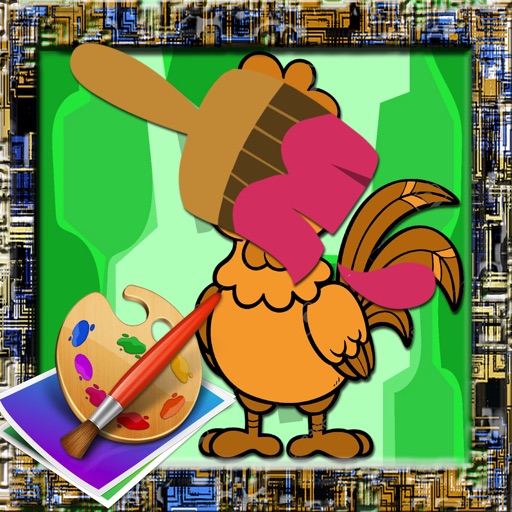 Coloring Pages Chicken Version Icon