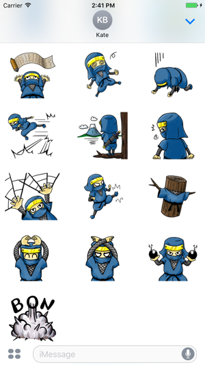 Mystic Ninja - Cute stickers for iMessage(圖3)-速報App