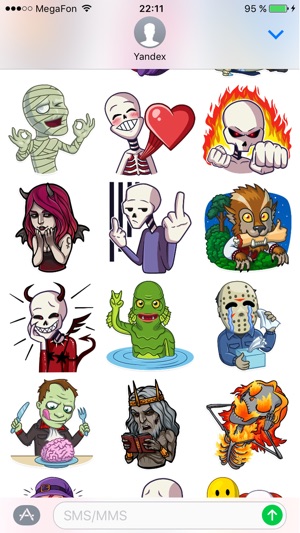 Halloween стикеры наклейки для iMessage сообщений(圖2)-速報App