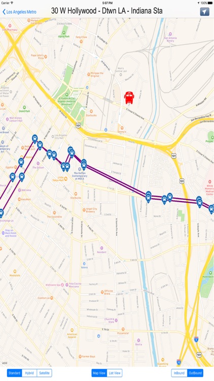 Los Angeles Metro Lines - California