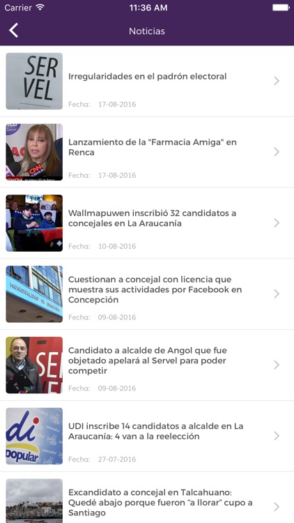 Candidatos Municipales Chile 2016 screenshot-3