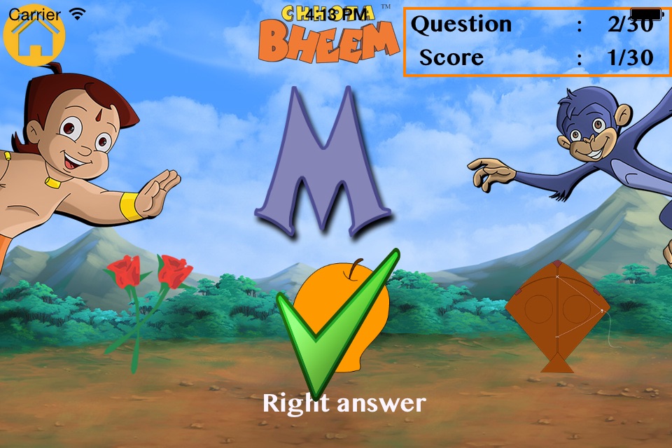 Words and Alphabets Game with Bheem screenshot 3