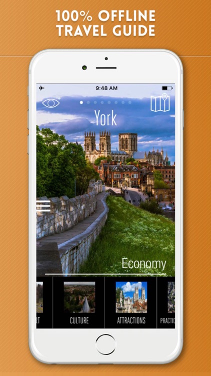 York Travel Guide with Offline City Street Map