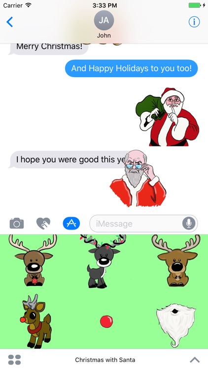 Christmas Stickers with Santa screenshot-3