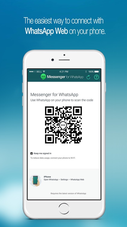 messenger for whatsapp web