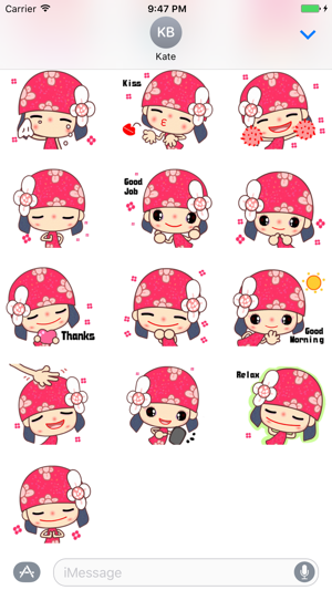 Flower Fairy - Cute stickers for iMessage(圖3)-速報App