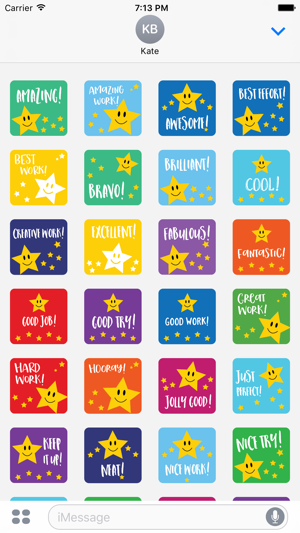 Reward Stickers for iMessage - Good Job, Great Job(圖4)-速報App