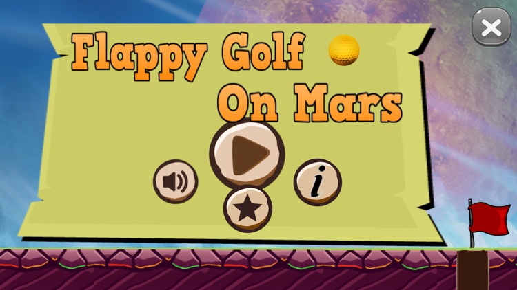 Flappy Golf on Mars Free Game screenshot-4