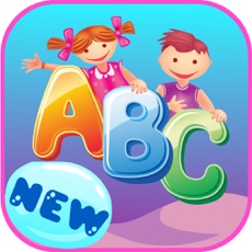 Activities of Girls & boys learning abc with educational games