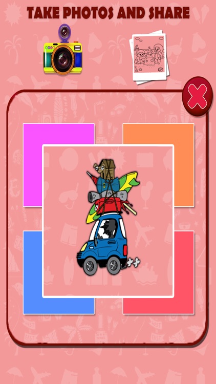 Summer Vacation Kids Coloring Book screenshot-4