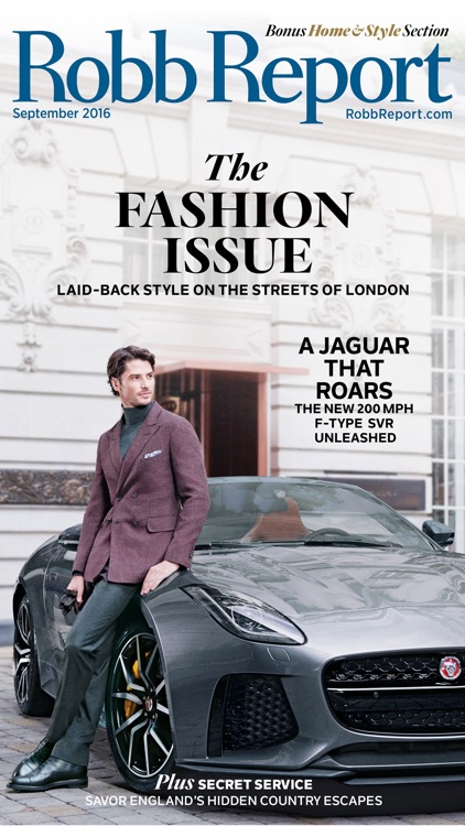 Robb Report Magazine-Best Luxury Cars, Watches etc