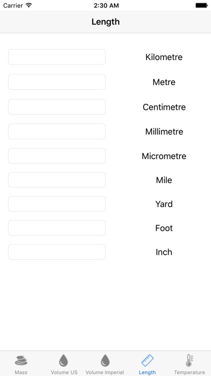 Simple Unit Converter - Basic Units