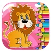 Coloring Book Lion Game For Kids Edition