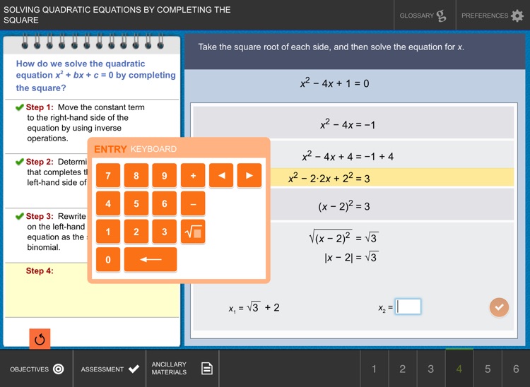 Solve Quad Eq's by Compl. Sq.