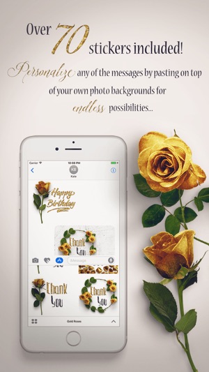 Flower Greetings Gold Roses(圖3)-速報App