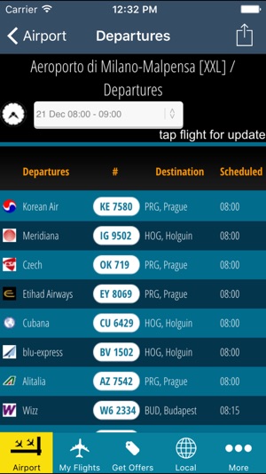 Milan-Malpensa Airport Pro (MXP) + Flight Tracker(圖2)-速報App