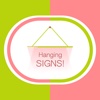 Hang a Sign! (Yellow Green/Salmon)