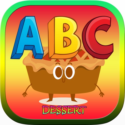 ABC Food Dessert Words Reading Coloring Kids Games iOS App