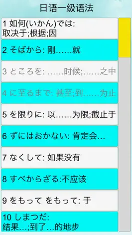 Game screenshot 日语一级语法 mod apk