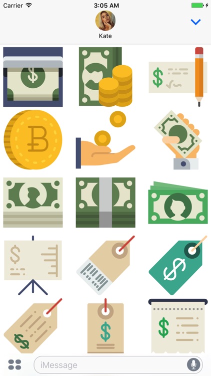 Money Stickers - Dream See Achieve Big Dollar