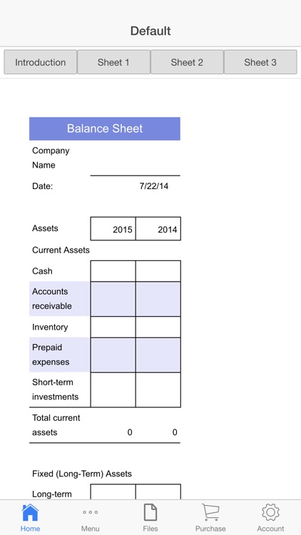 Balance Sheet