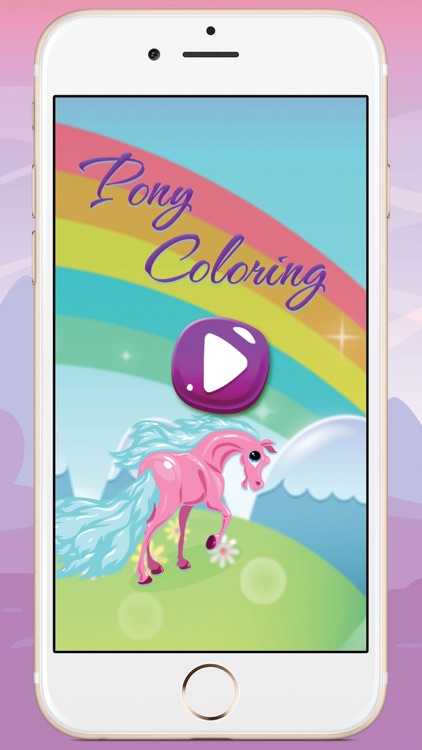 Game For Kids  Pony Coloring Book