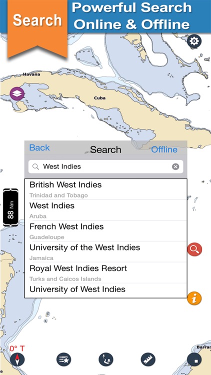 West Indies - (Bahamas & Caribbean) boating charts