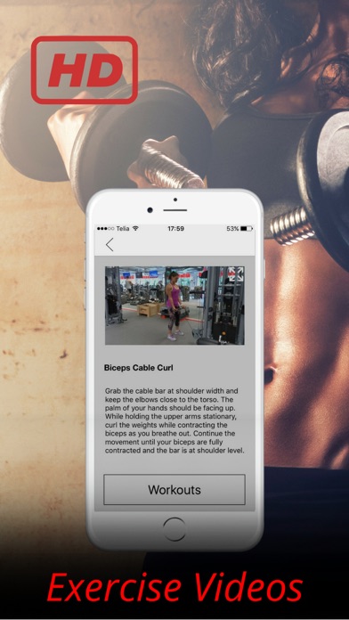 Biceps Exercises and Arm Workouts Training Routine screenshot 2