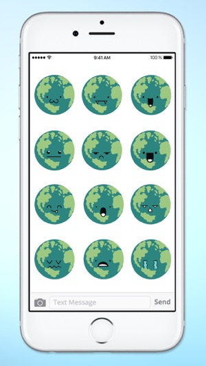 Planet Earth Emojis Emoticons Sticker Pack(圖4)-速報App