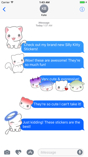 Silly Kitty Stickers(圖4)-速報App