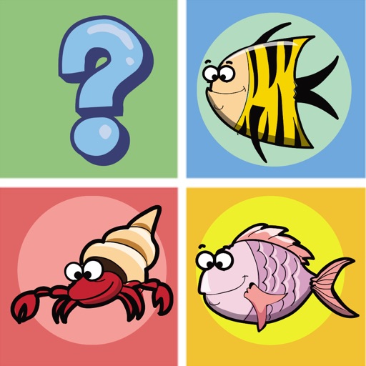 Sea Animals Matching-Education Learning Matching Icon