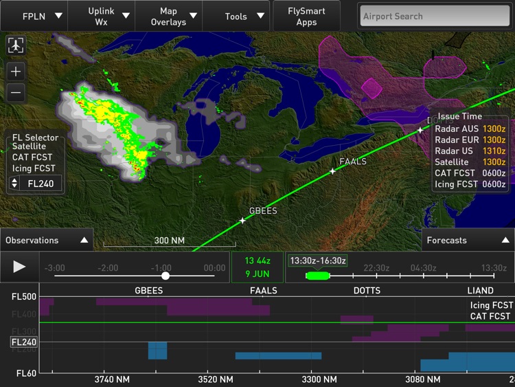 Weather on Board designed for FlySmart with Airbus
