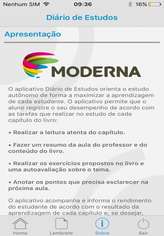 Diário de Estudos screenshot 2