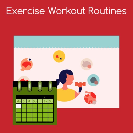 Exercise workout routines icon