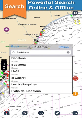 Catalonia boating Nautical offline sailing charts screenshot 3