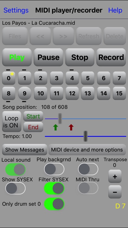 MIDI file player screenshot-0