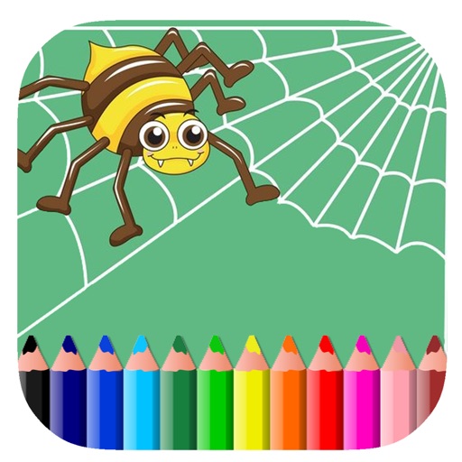 Spider Coloring Book Games For Children Edition