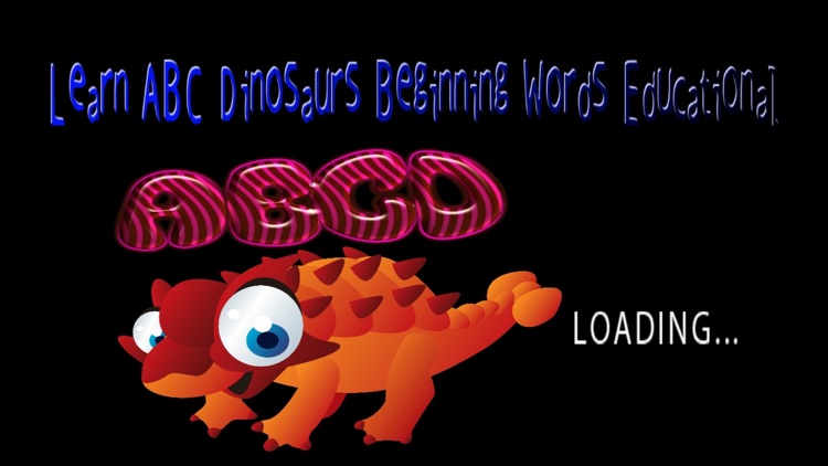 Learn ABC Dinosaurs Beginning Words Educational screenshot-4