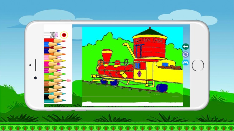 Train Coloring BookPages Free For Kids