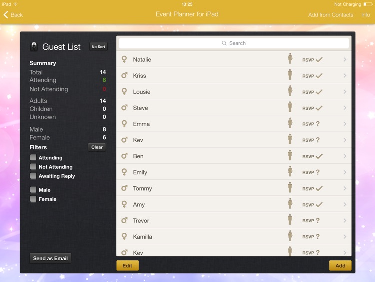 Event Planner for iPad
