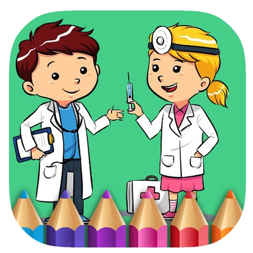 Doc Friendly Game Coloring Book Page Version Icon