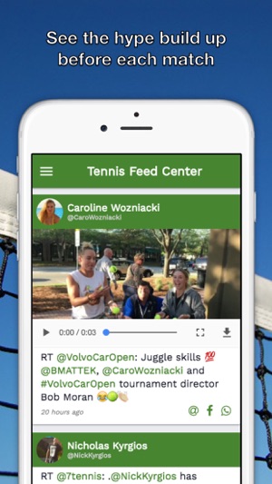 Tennis Feed Center - News, Videos for ATP WTA(圖3)-速報App