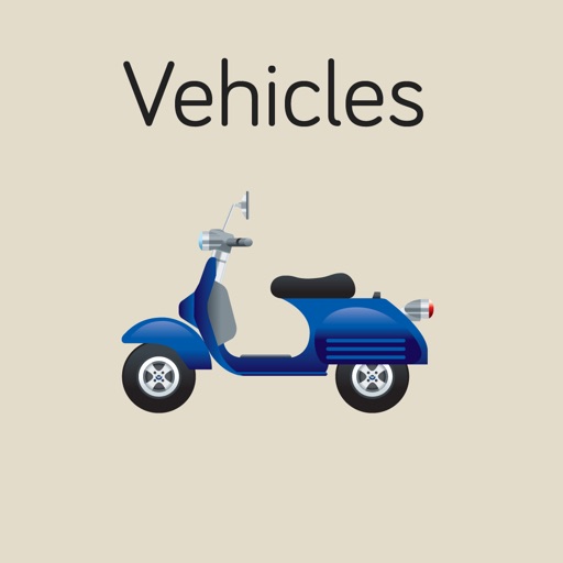 Vehicles Flashcard for babies and preschool Icon