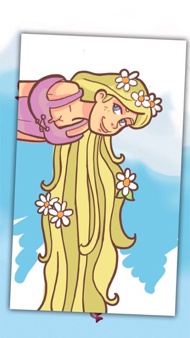 Princess Rapunzel coloring and painting book screenshot 4