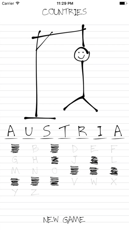 Hangman: Countries