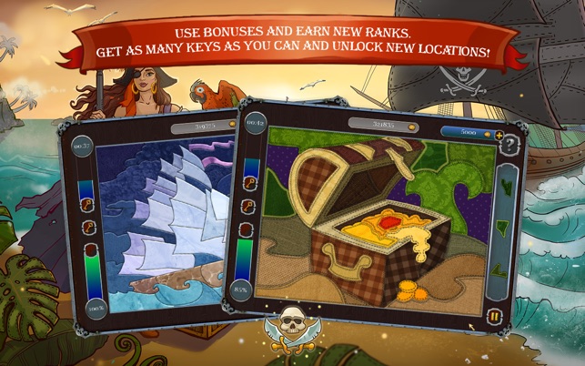 Pirate Mosaic Puzzle. Caribbean Treasures(圖1)-速報App