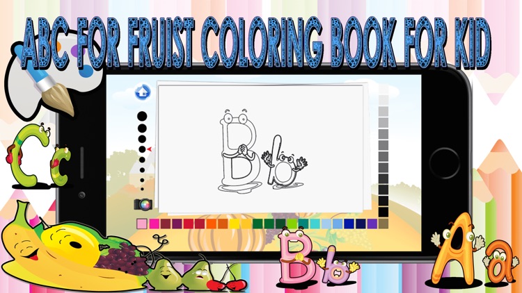 abc for fruits coloring book for kid screenshot-3