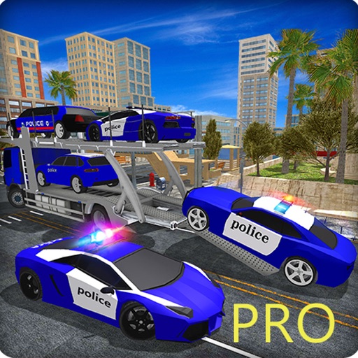 Police Car Transporter Truck Pro