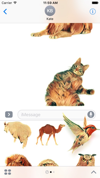 Animals Collection Stickers for iMessage