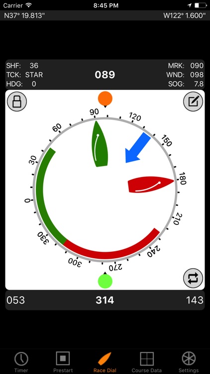 tack X - Sailing Regatta Timer & Racing Tactician